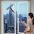 Window cleaner with telescopic handle – Reach every corner effortlessly