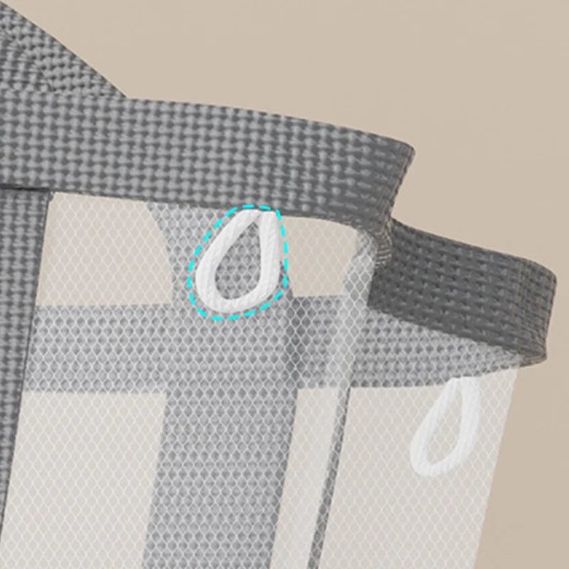 Wäschekorb faltbar mit Mesh-Design – Atmungsaktiv und tragbar