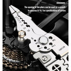 Multifunctional wire stripper with crimping function