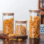 Vorratsdosen Glas mit Holzdeckel – Luftdicht und stilvoll