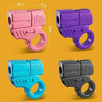 Fingerspielzeug Mini Launcher Ring aus Kunststoff
