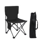 Folding chair for camping and outdoor use with carrying bag