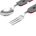 Foldable Camping Cutlery – Fork, Spoon, Knife & Opener in One