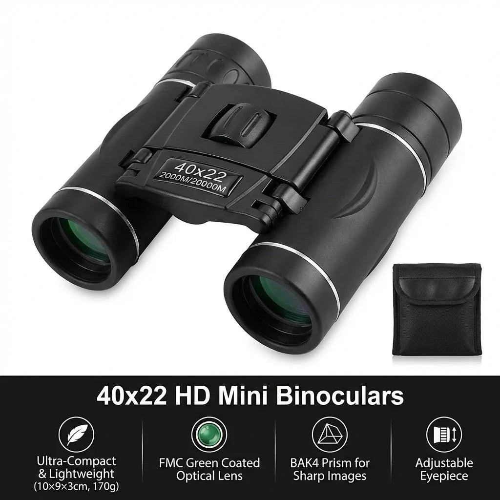 Fernglas 8x22 Kompakt – BAK4 Prisma, FMC Vergütung, 170g
