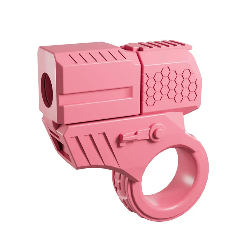 Fingerspielzeug Mini Launcher Ring aus Kunststoff