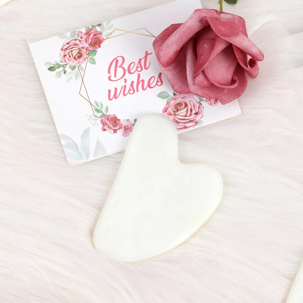 Gua Sha Tool made of White Jade