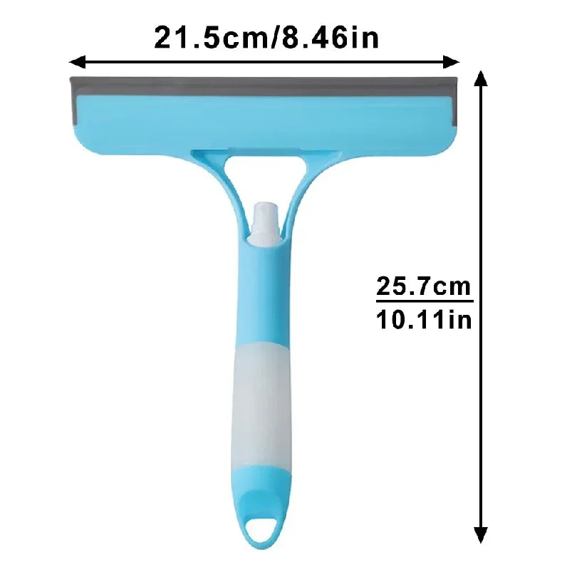 Window squeegee with spray bottle – streak-free in seconds (set of 2)