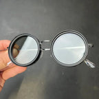 Retro Sonnenbrille mit UV400-Schutz – Runde Gläser