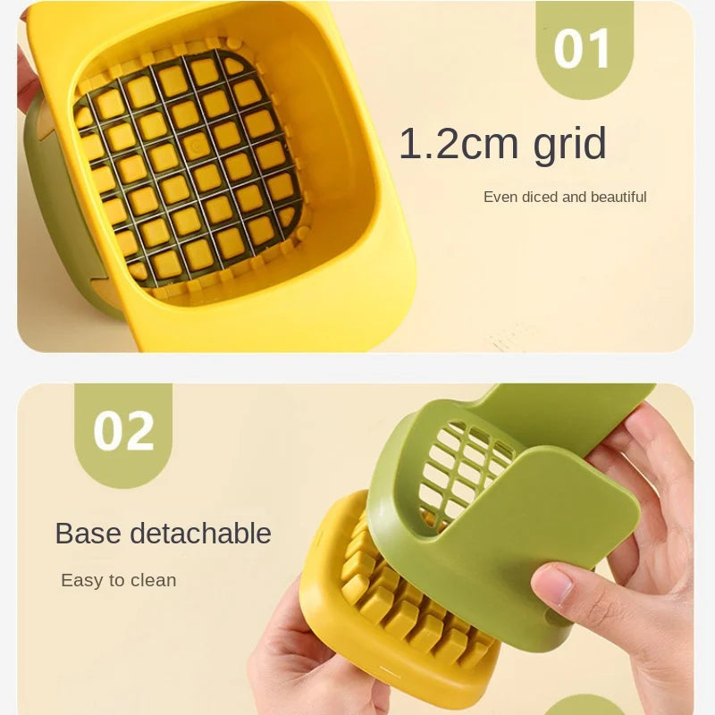 Gemüseschneider Handdruckmechanismus für Pommes und Würfel