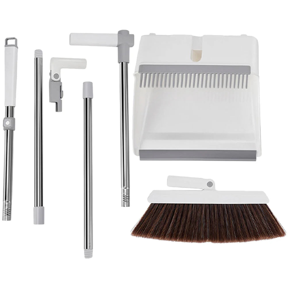 Broom and Dustpan Set – Long Handle, No Bending