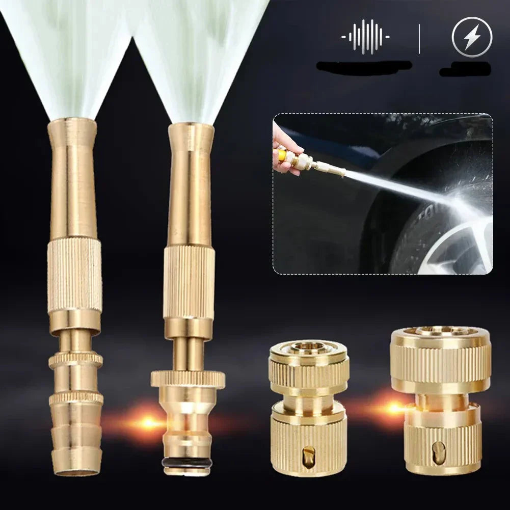 High-Pressure Adjustable Spray Nozzle with Mounting Kit