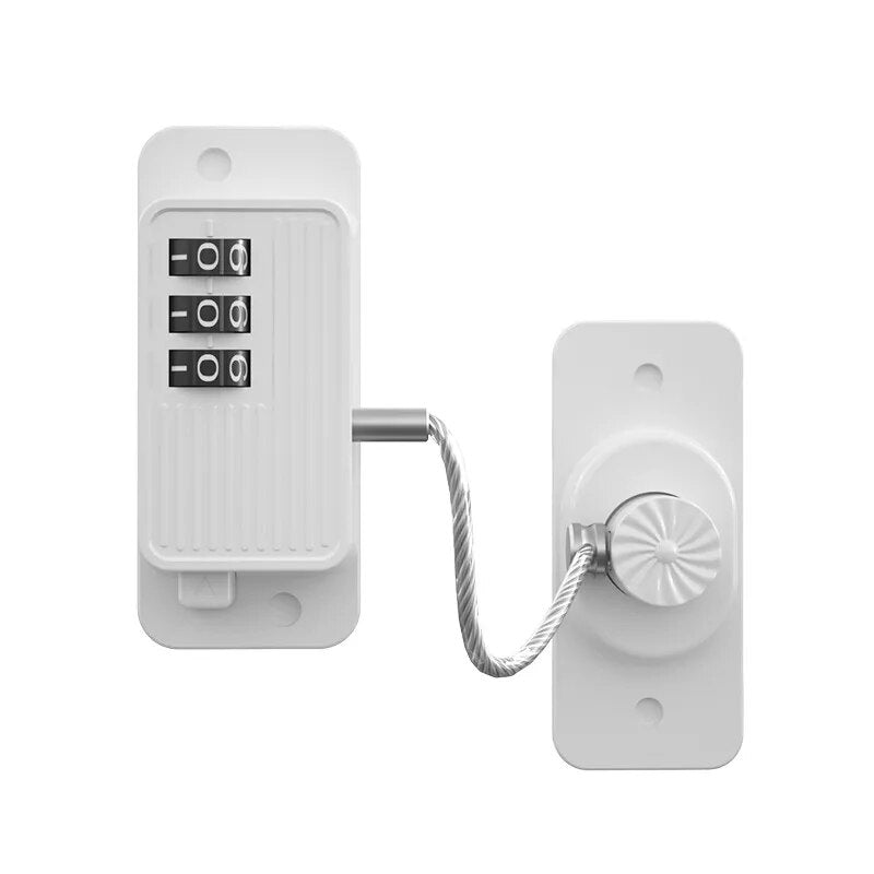 Window lock with combination lock for windows and doors