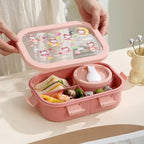 Bento-Box mit Suppenschale und Löffel – 4 Motive