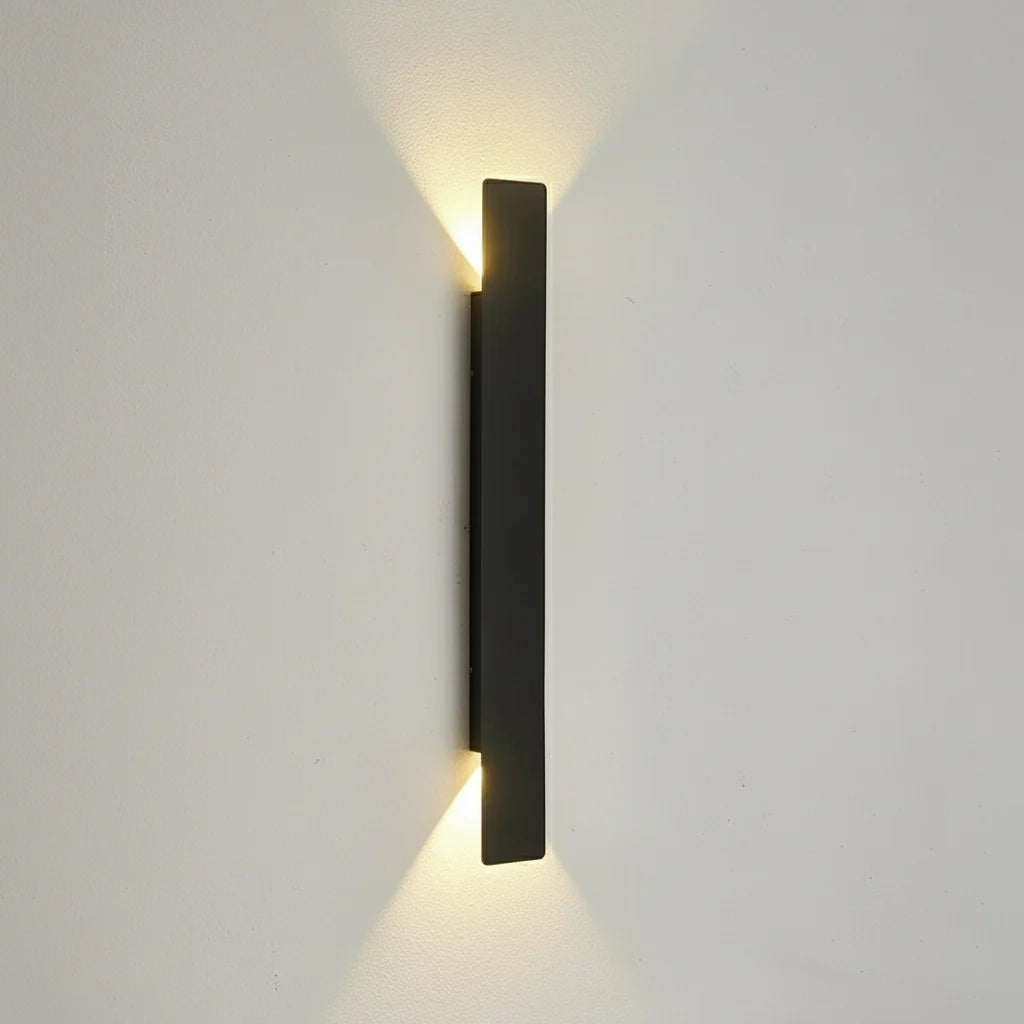 LED-Wandleuchte Aluminium – Innen & Außen, auf/ab Licht