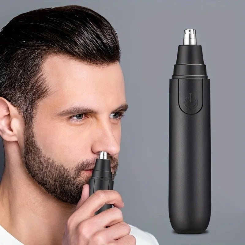 Electric Waterproof Nose Hair Trimmer with LED Light
