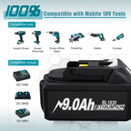 Battery 18V 9.0Ah Lithium-Ion compatible with Makita BL1830
