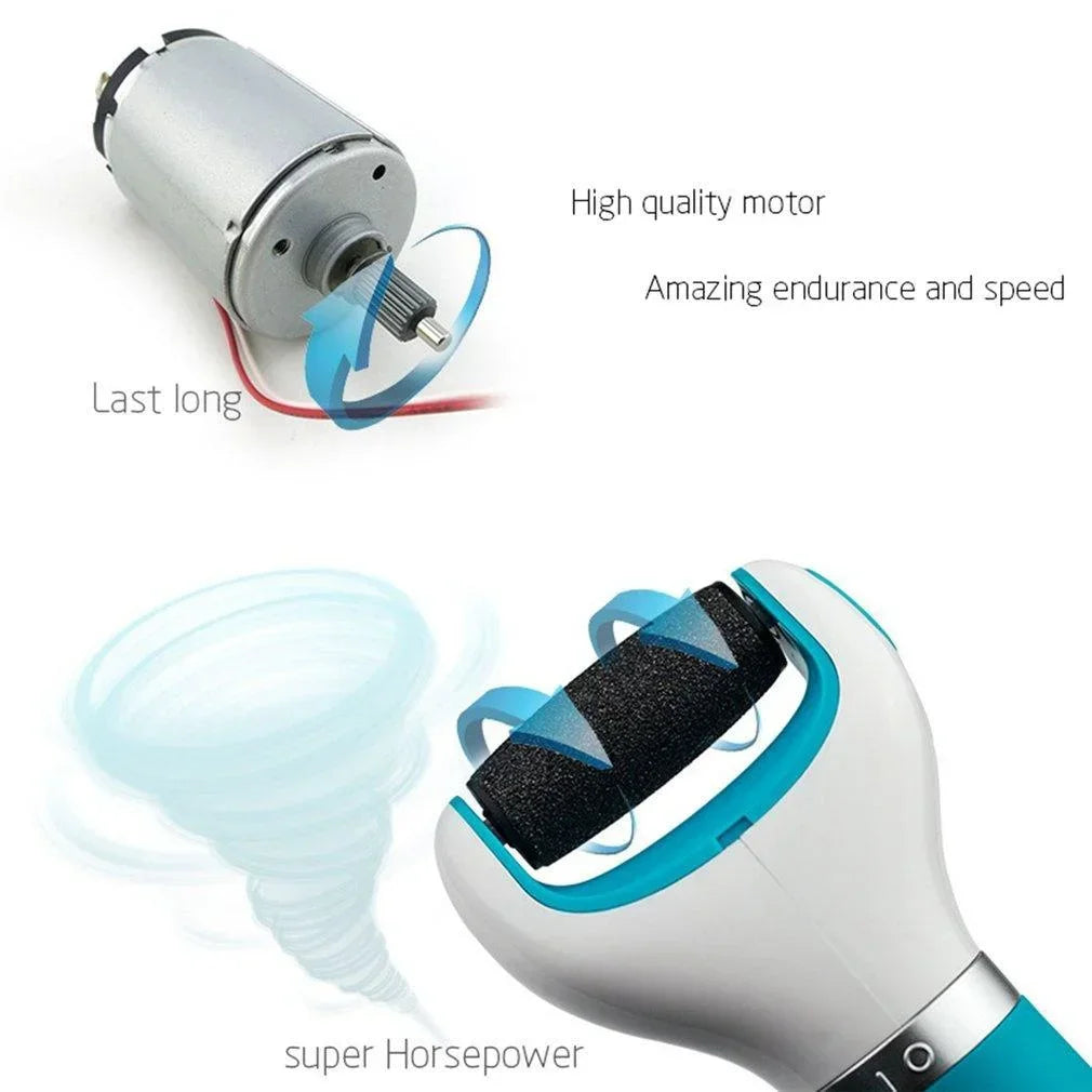 Electric callus remover with replaceable grinding heads