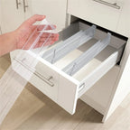 Schubladentrenner Plastik verstellbarTransparent