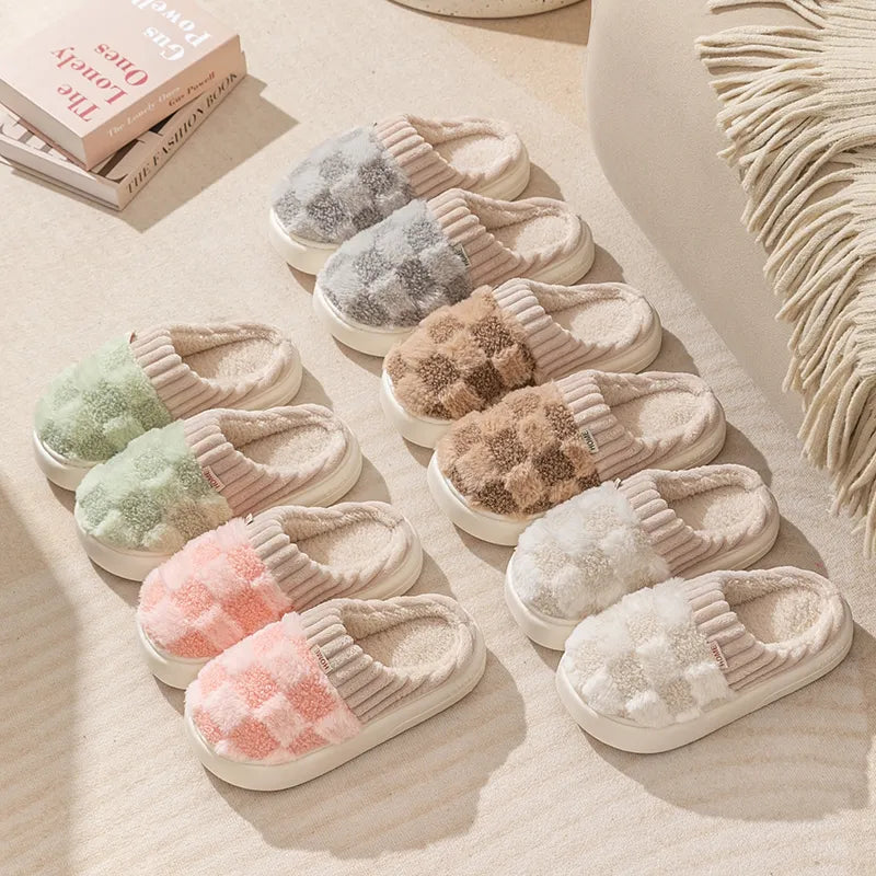 Cozy Slippers with Thick Soft Sole – Warm & Non-Slip