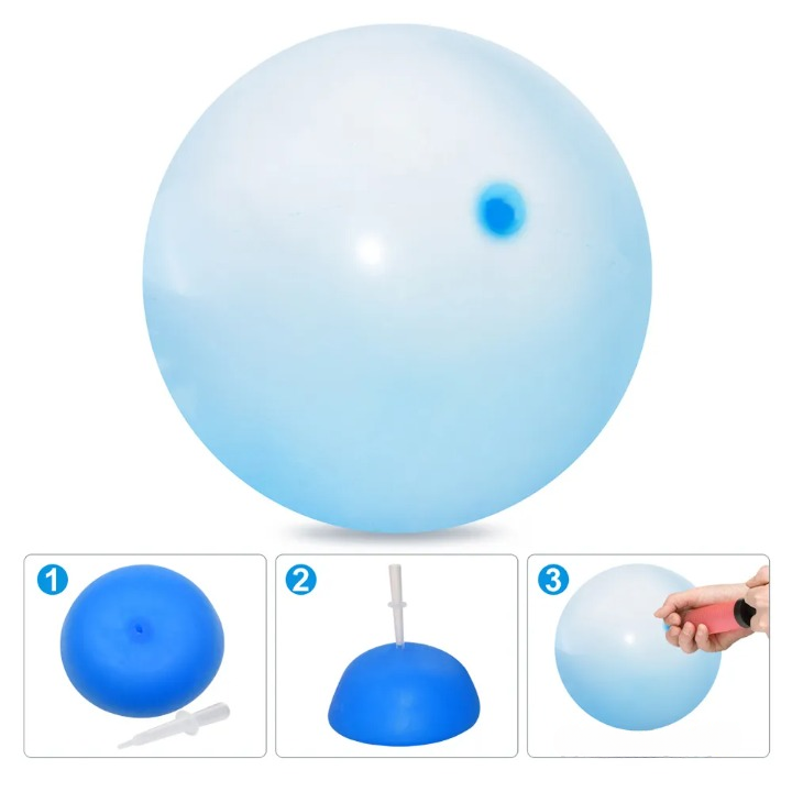 Bubble ball for indoor & outdoor use – fillable with water, supports up to 122 kg