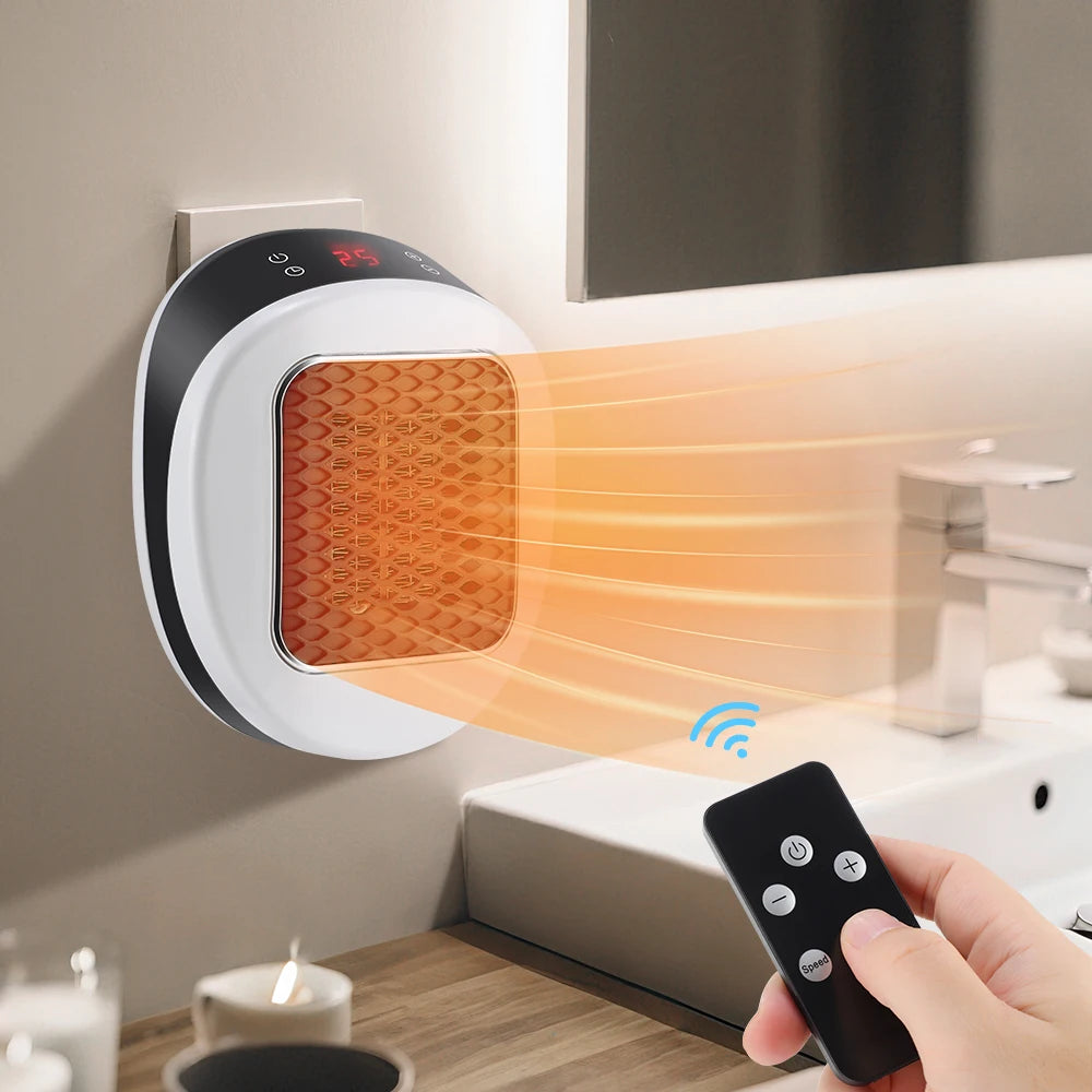 Mini-Heizlüfter 600 W mit Fernbedienung und Thermostat