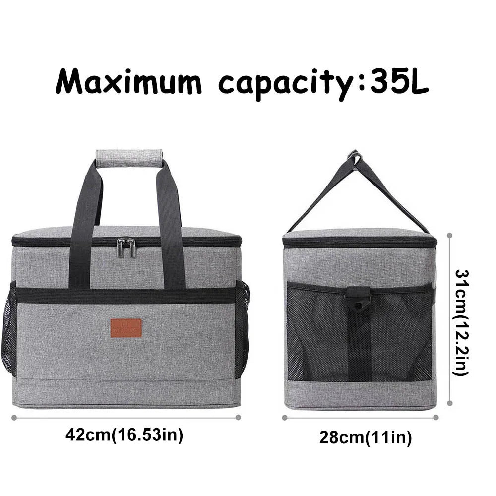 Kühltasche 35 l – Isolierte Picknicktasche mit Tragegurt