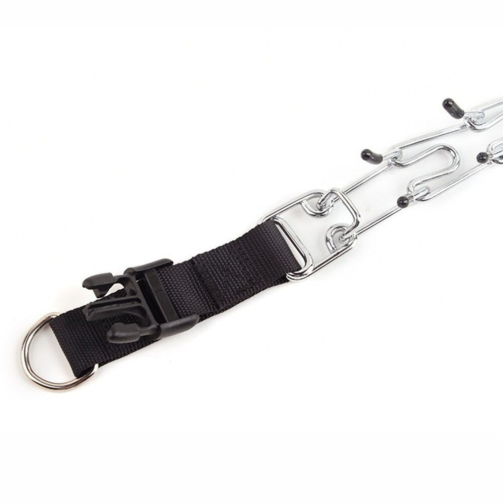 Hundetraining Halsband mit Schnellverschluss und Chromkette