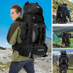 90L Waterproof Trekking Backpack with Large Compartments