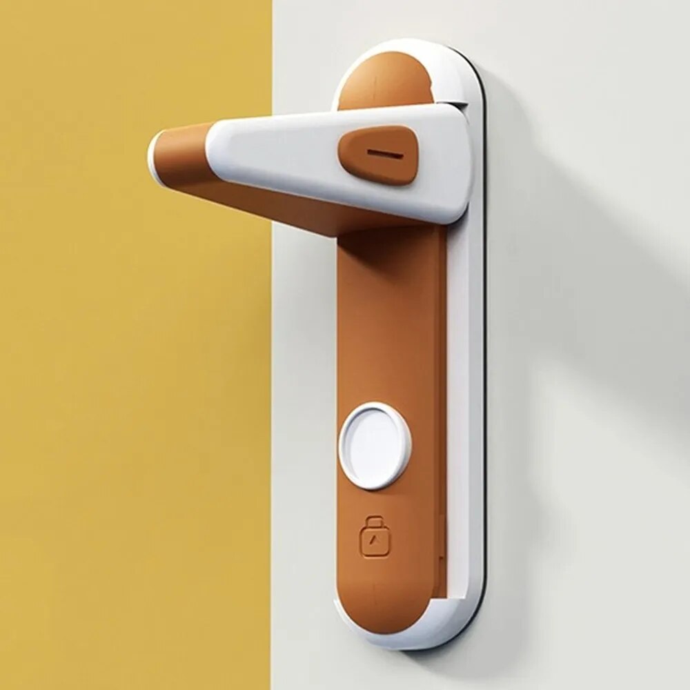 Child safety door lock with 3M adhesive tape