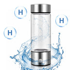 Wasserstoff-Wasserflasche Glas mit USB-Aufladung