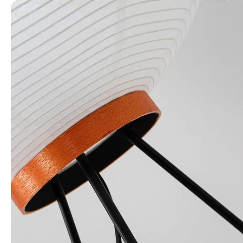 Stehlampe mit Reispapier-Schirm – Japanischer Stil