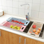 Abtropfkorb ausziehbar mit automatischem Ablauf