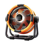 Campingventilator mit Akku und LED-Licht