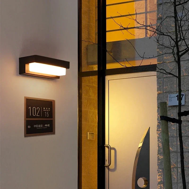 Solar-Wandleuchte LED Außen mit Warmweißlicht