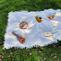 Cotton Picnic Blanket cm with Fringes