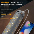 Retractable LED Camping Lamp with 8000mAh Power Bank