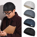 Breathable mesh cap with adjustable strap
