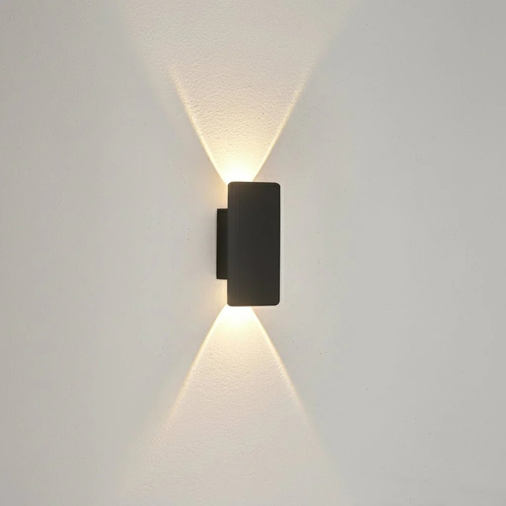 LED-Wandleuchte Aluminium – Innen & Außen, auf/ab Licht