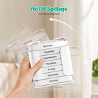 7-Day Pill Organizer with Weekday Labels