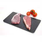 Auftauplatte Aluminium mit Rillendesign – 35,5 x 20,8 cm