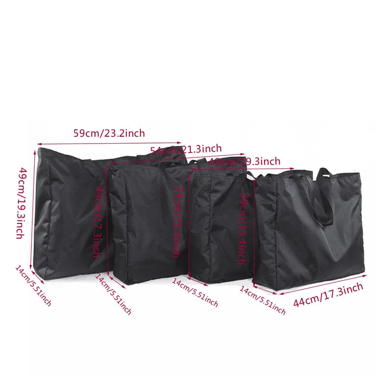 Foldable Waterproof Travel Bag – 4 Sizes, Black or Blue