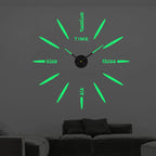 3D Wall Clock for Self-Sticking – Modern Acrylic Look