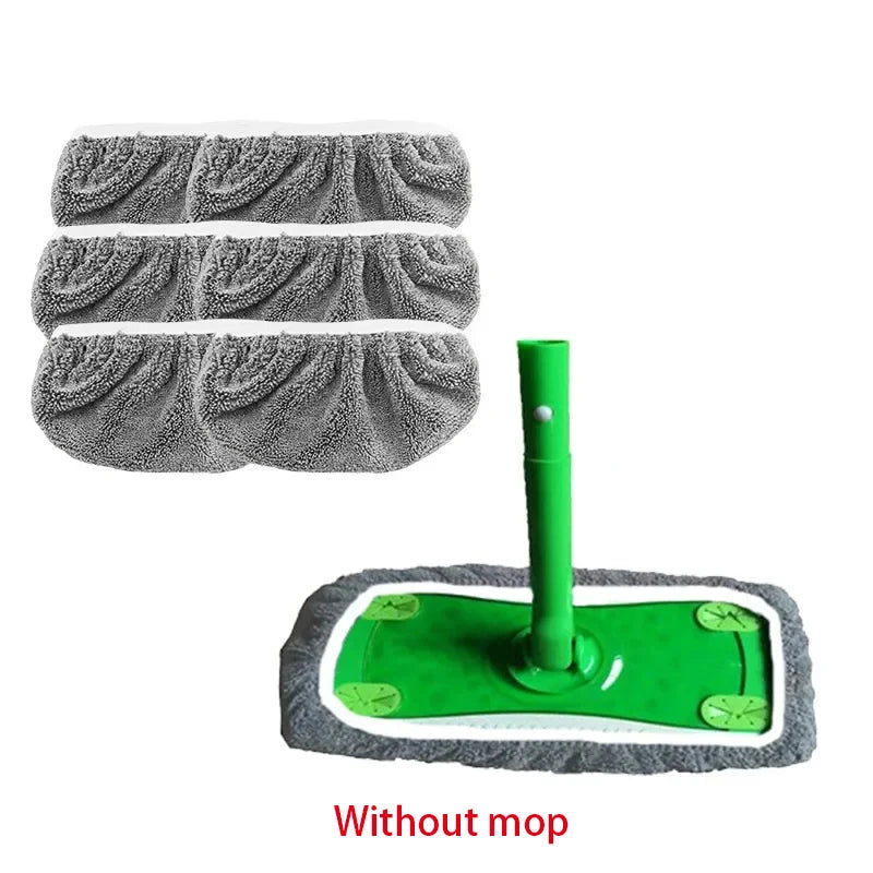 Microfiber Mop Pads – Reusable & Machine Washable (Set of 6)