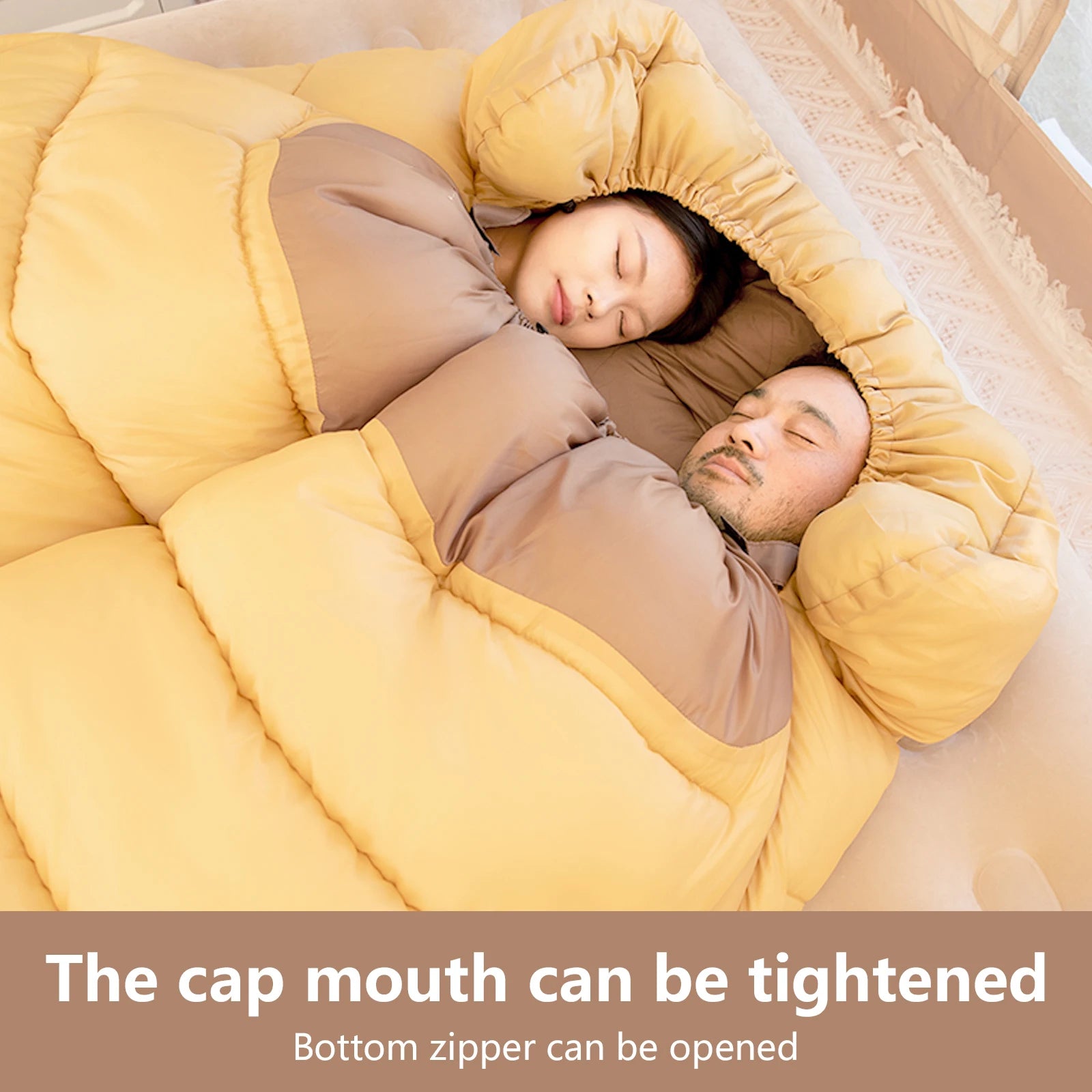 Double Sleeping Bag for 2 People – 4 Seasons Camping
