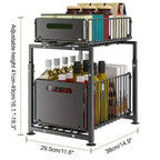 Ausziehbarer Küchenschrank-Organizer 2-stufig
