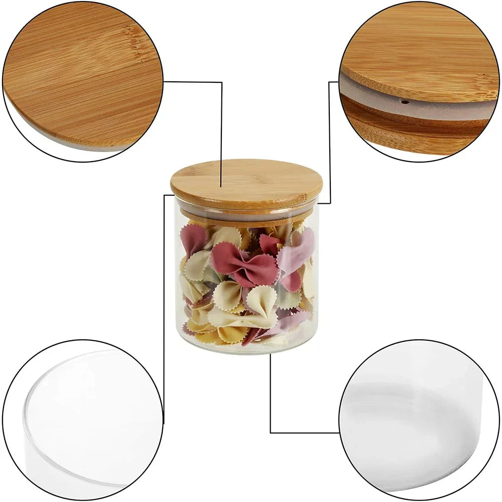 Vorratsdosen Glas mit Holzdeckel – Luftdicht und stilvoll