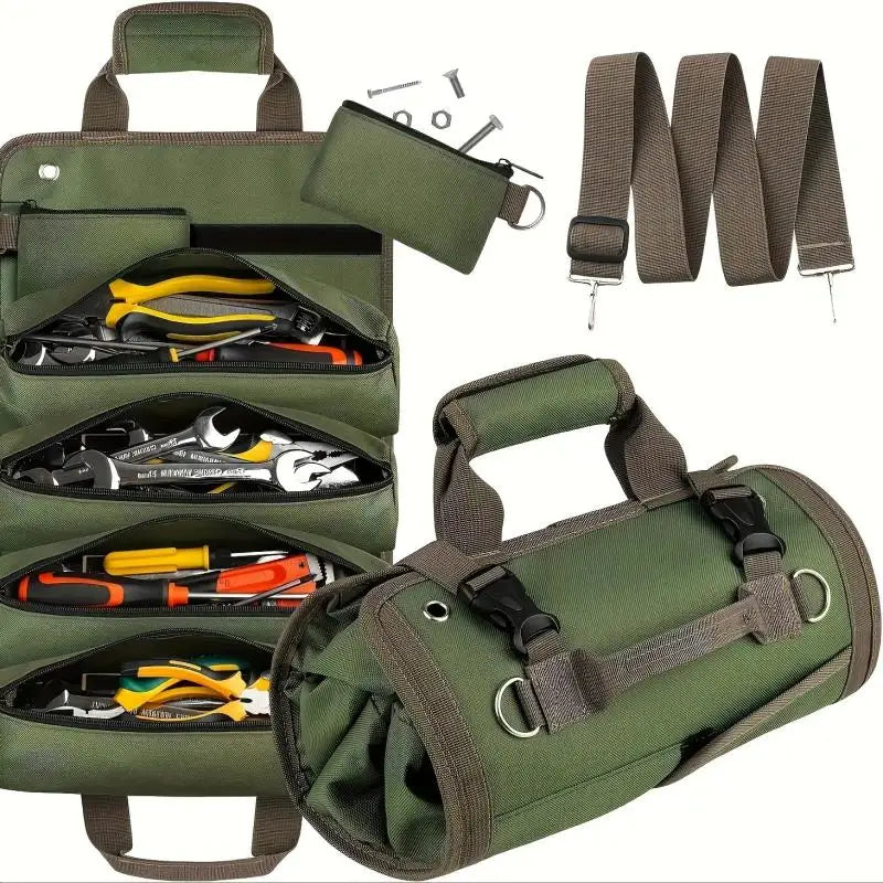 Werkzeugtasche Roll-Up mit mehreren Fächern