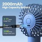 Mini-Ventilator mit Wassernebelzerstäuber und 2000 mAh Akku
