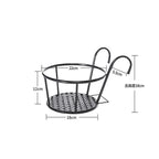 Hängende Balkon-Topfhalter mit Haken – 3er-Set