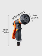 Garden Spray Gun with 8 Spray Patterns – For Watering, Rinsing, and Car Washing